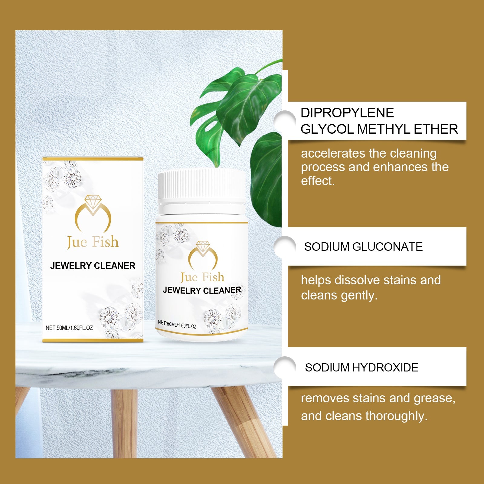 Jewelry Cleaner Jewelry Metal Cleaning Solution Diamond Necklace Rust And Ash Removal Care Solution