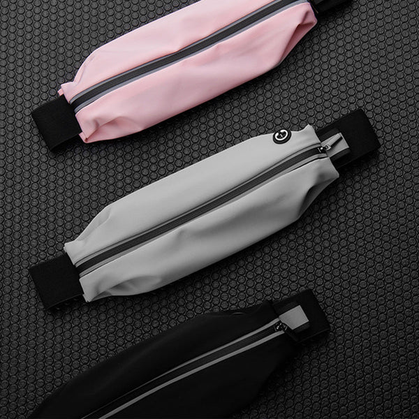 Sports waist packaging, mobile phone, men's and women's outdoor running waist bag, elastic and close fitting storage, waterproof and fashionable, not shaking