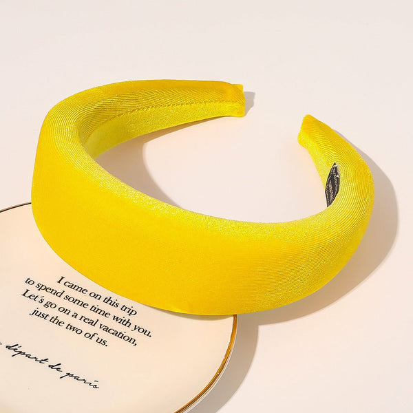 Wide edge velvet sponge hair clip for women's head clip high skull top hair clip