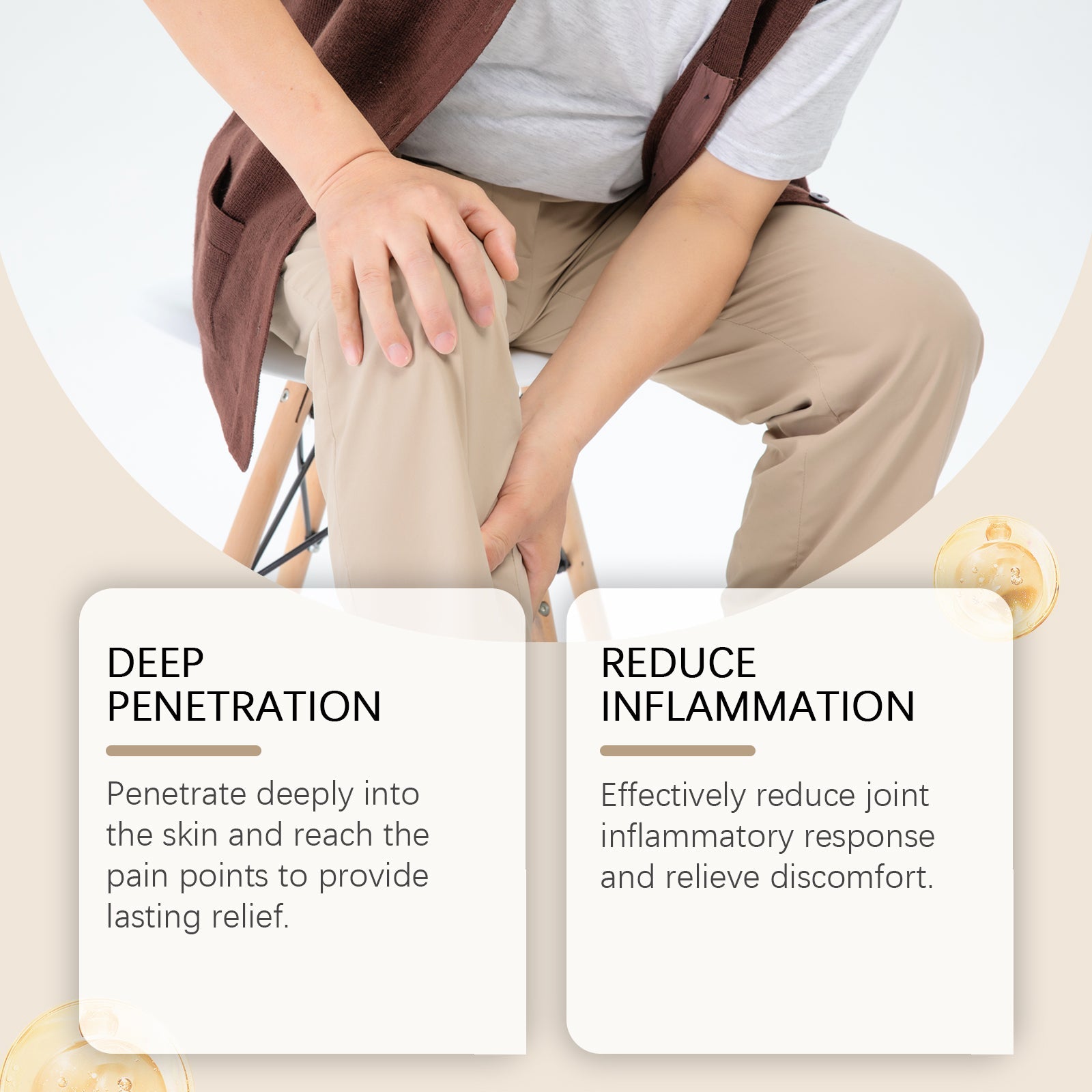 Joint Care Ointment, Gentle Formula Comfort Massage Care Body Joint Care Ointment