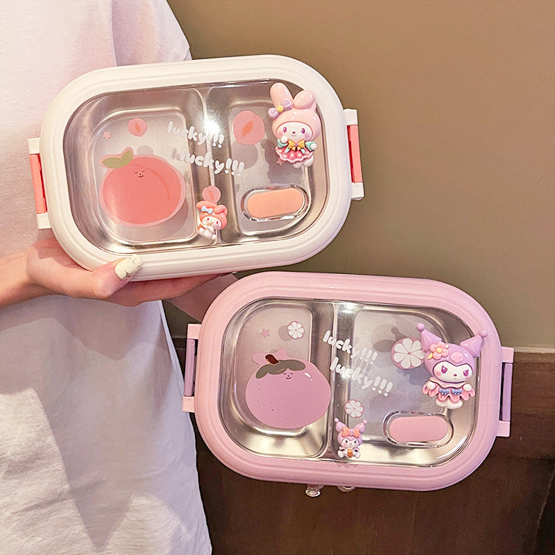 Cute portable stainless steel lunch box lunch box lunch box