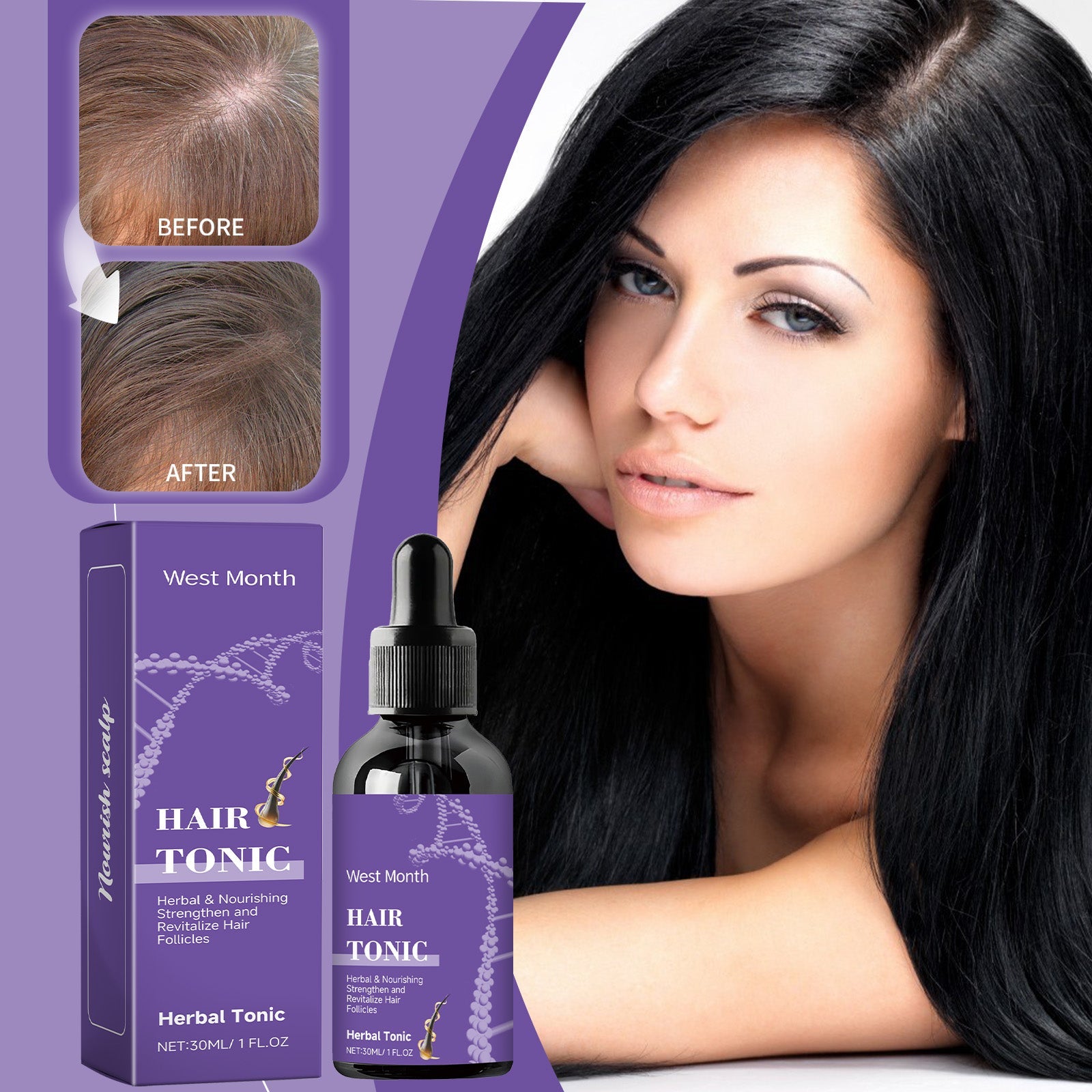 Hair Essence, Moisturizes And Nourishes Hair, Softens And Improves Hair Quality