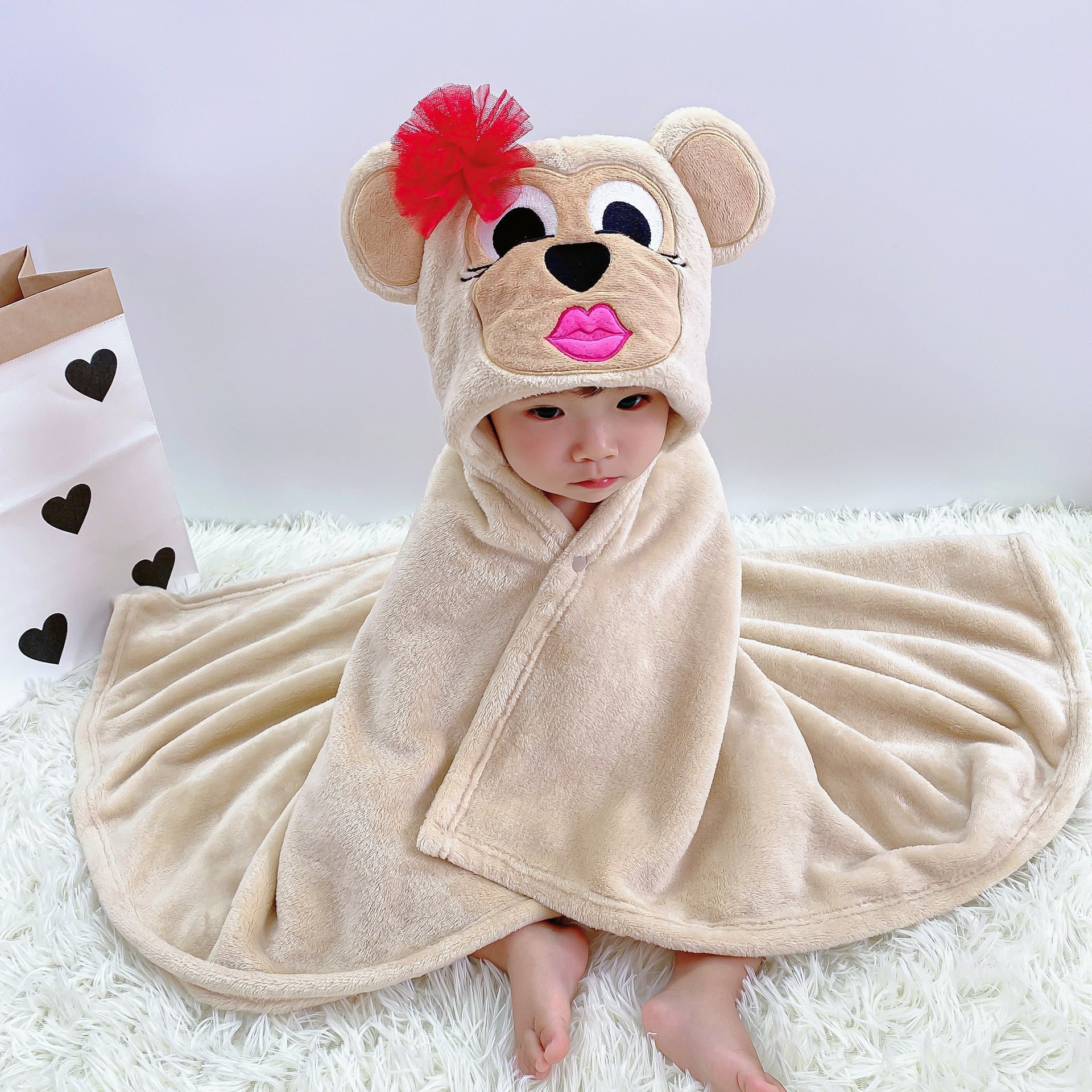 Infant Baby Cloak Cloak Quilt Multi-style Cartoon Flannel Quilt