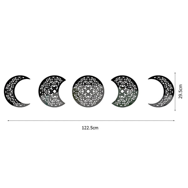 3D Stereoscopic Moon Phase Change Acrylic Mirror Surface Sticker Home Decoration Self-Adhesive Wall Sticker