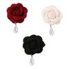 Flower pearl brooch female fashion camellia wedding dress decoration female jewelry