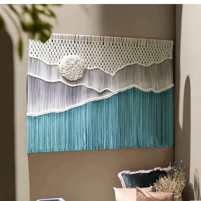 Hand dyed landscape tapestries decorative paintings woven pendants wall carpets