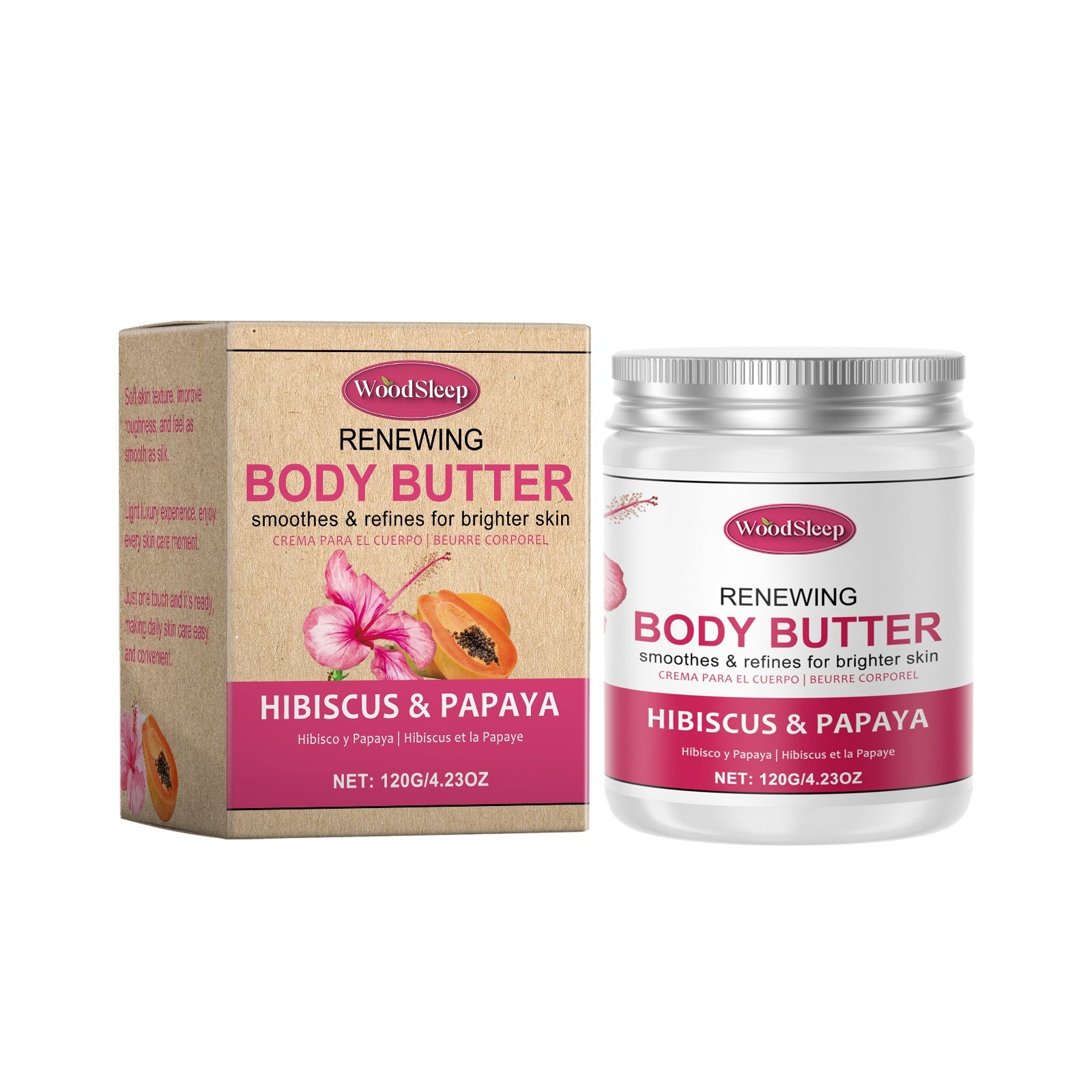 Hibiscus Flower Moisturizing Butter Moisturizer Hydrates, Nourishes And Restores Dry Skin And Softeners