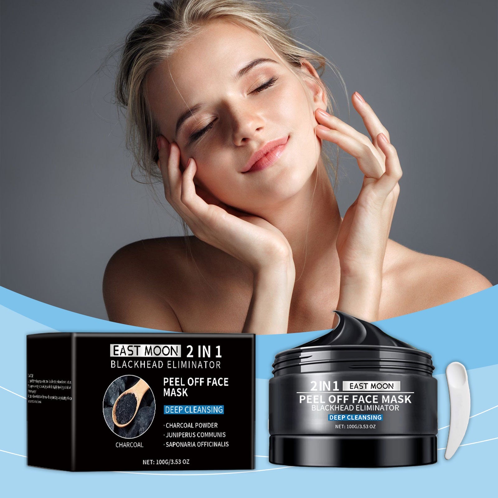 Bamboo Charcoal Cleansing Mask Gently Cleanses Skin, Horny Blackheads, Moisturizes, Tender And Brightening Mud Mask