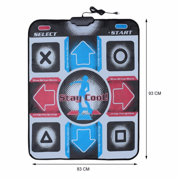 Dance Mat Dancing Step Dancing Mat Dance Pad Dancer Blanket Equipment Revolution HD Non-Slip Foot Print Mat to PC with USB