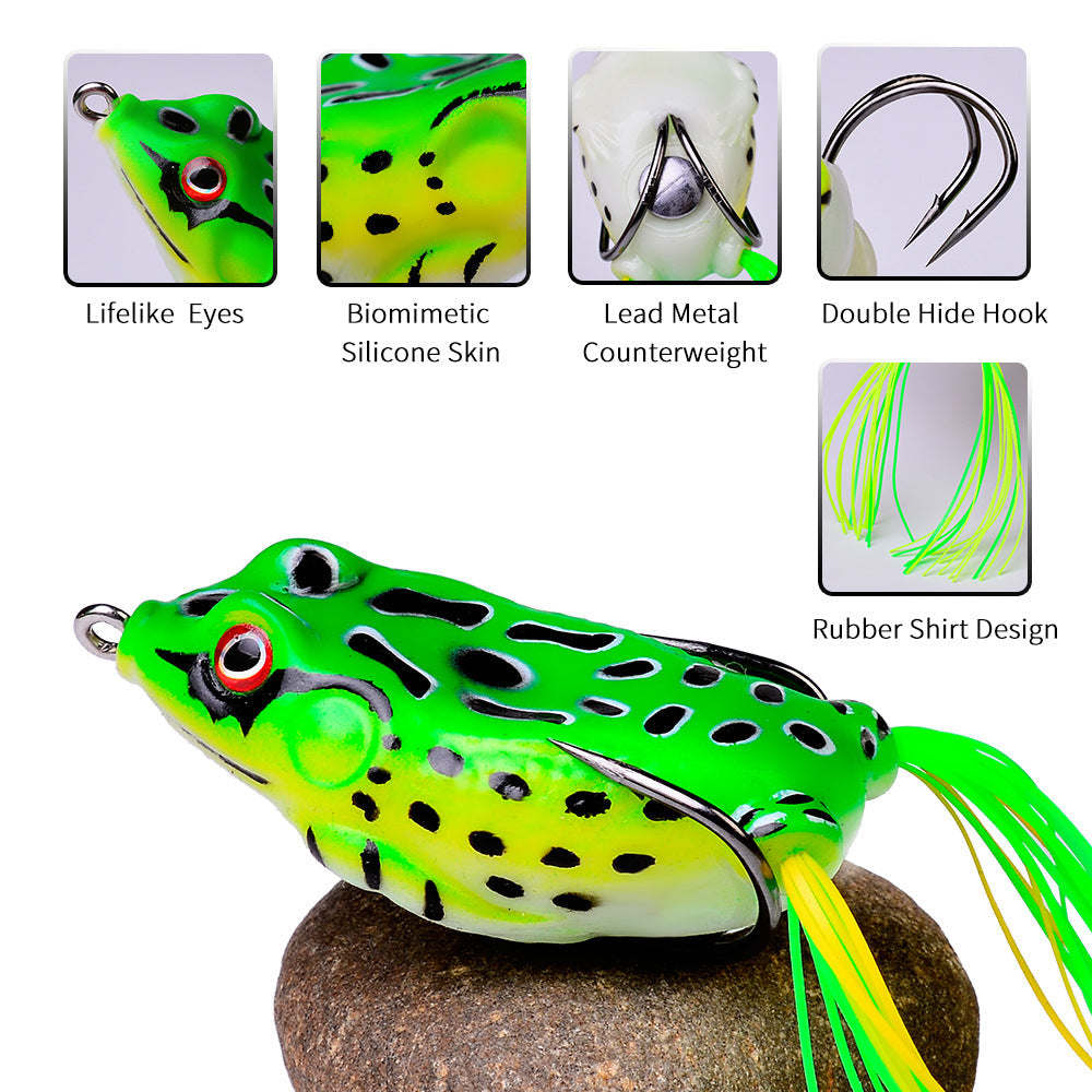 New Thunder Frog Lure Fake Bait Simulation Fake Bait Soft Bait Lua Bait Black Fish Bait