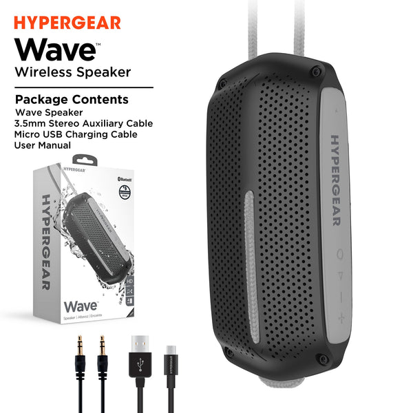 HyperGear Wave Water Resistant Wireless Speaker