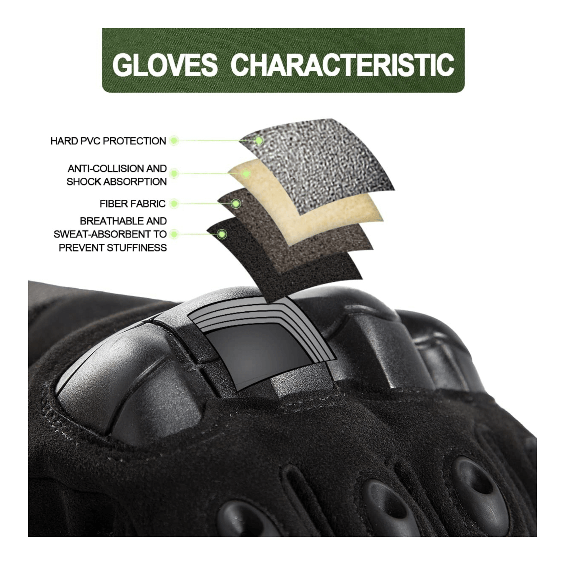 JupiterGear Tactical Military Airsoft Gloves for Outdoor Sports, Paintball, and Motorcycling with Touchscreen Fingertip Capability