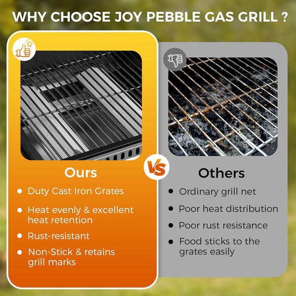 3 & 4-Burner Propane Gas Grills with Side Burners, for Outdoor Cooking, BBQ, Patio, Camping