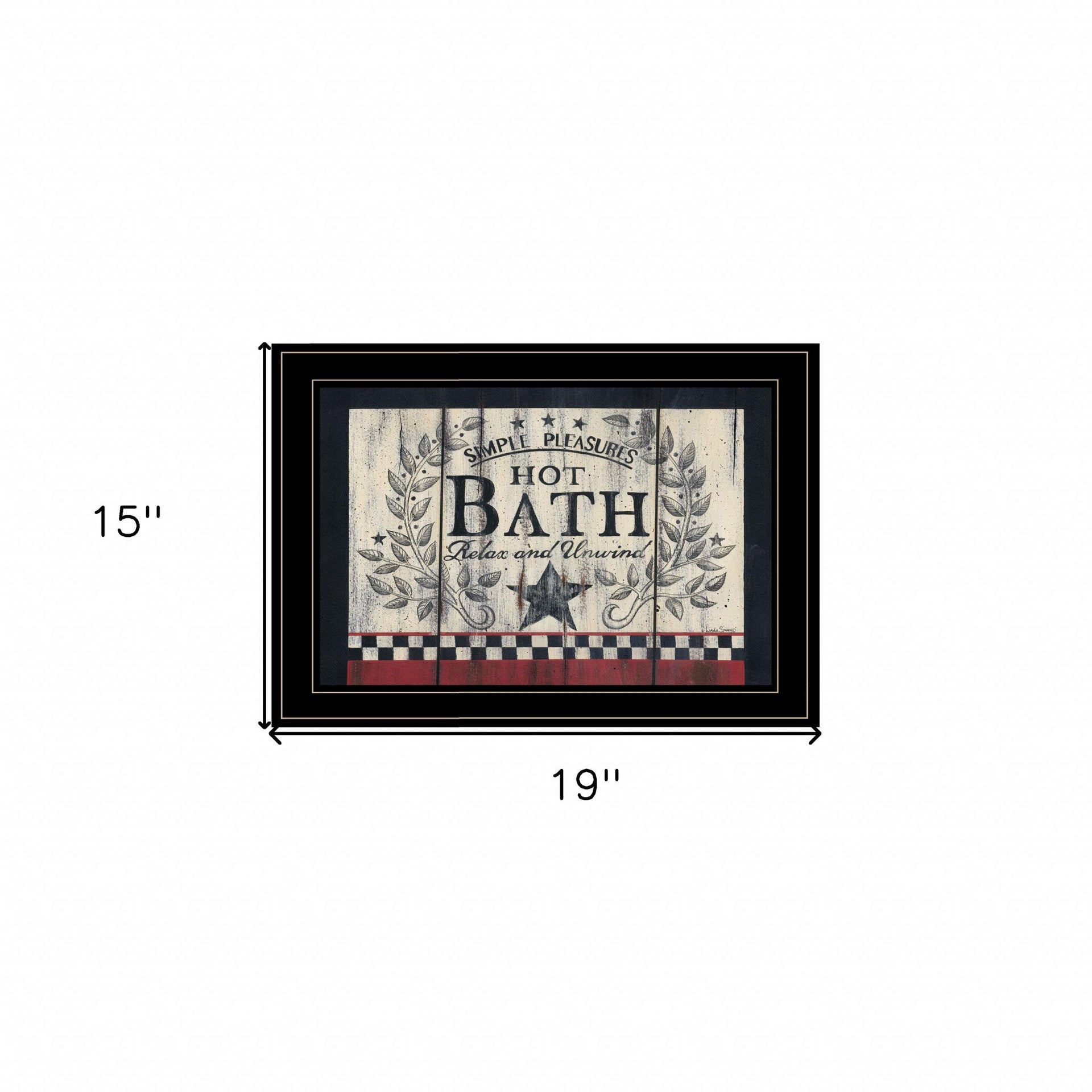 Hot Bath 14 Black Framed Print Wall Art