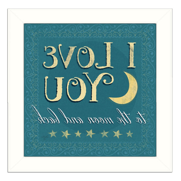I Love You 2 White Framed Print Wall Art