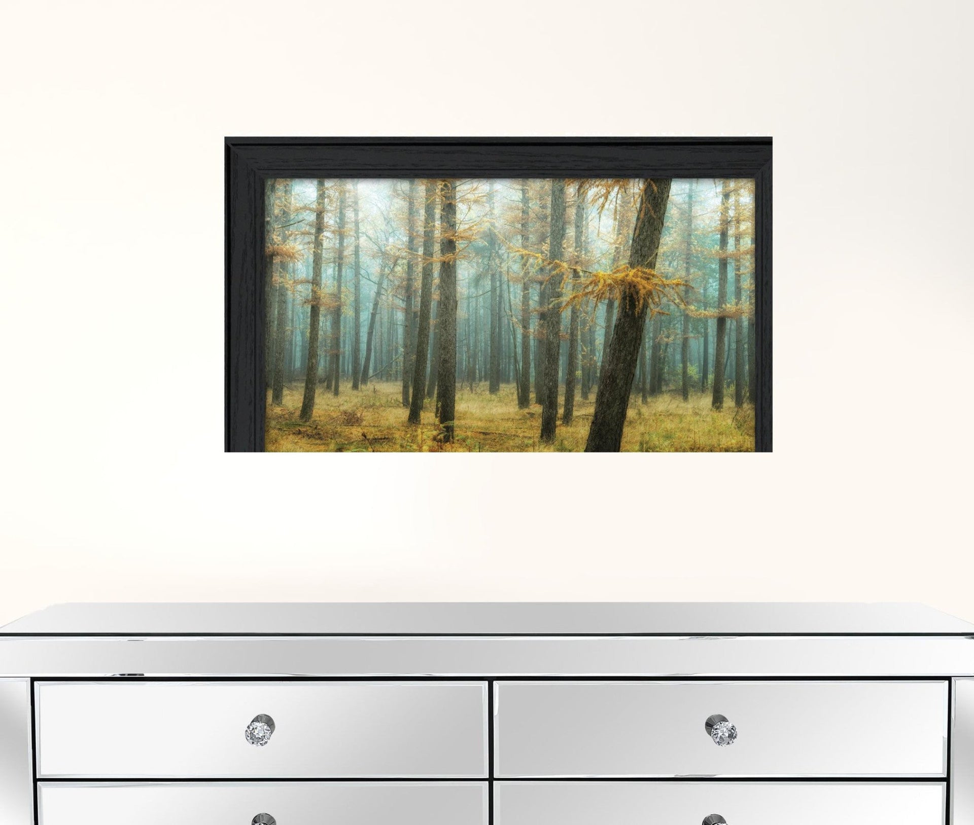 Holterberg In The Mist Black Framed Print Wall Art