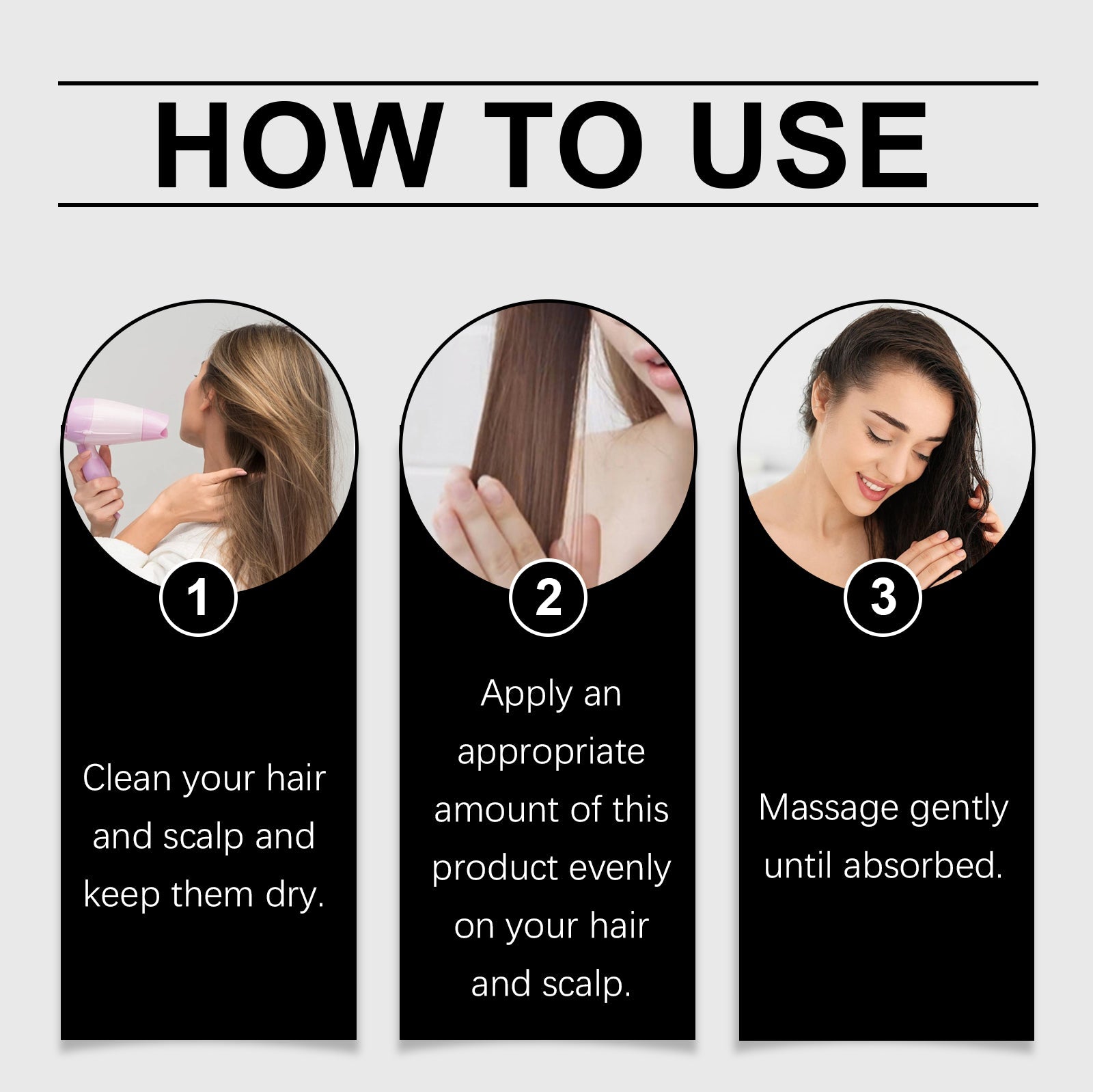 Black Sesame Hair Care Essence Nourishes Hair, Improves Dry Hair And Split Ends