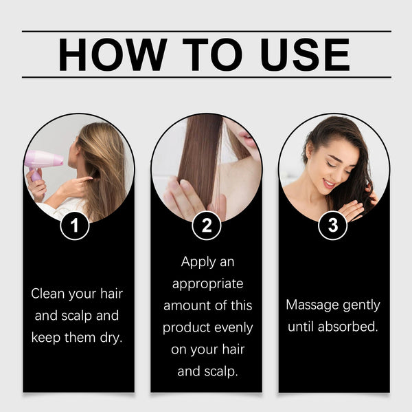 Black Sesame Hair Care Essence Nourishes Hair, Improves Dry Hair And Split Ends