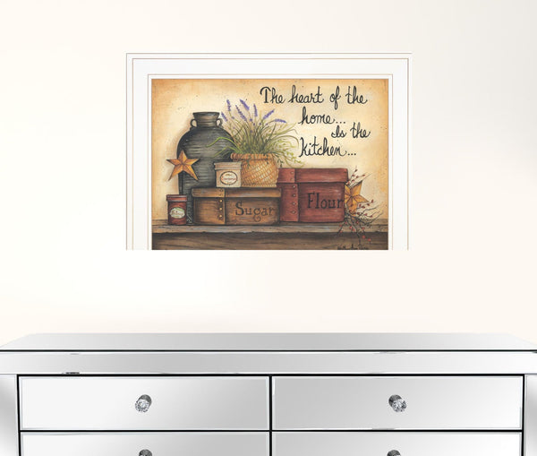 Heart Of The Home 6 White Framed Print Wall Art