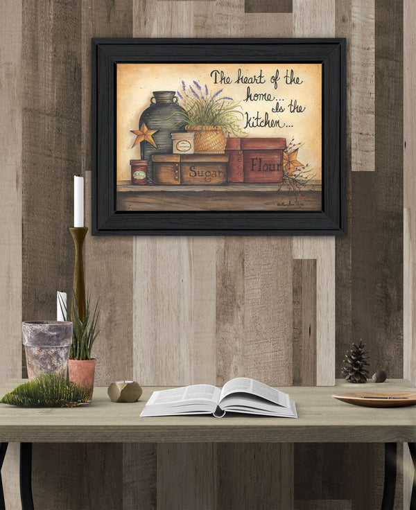 Heart Of The Home 7 Black Framed Print Wall Art