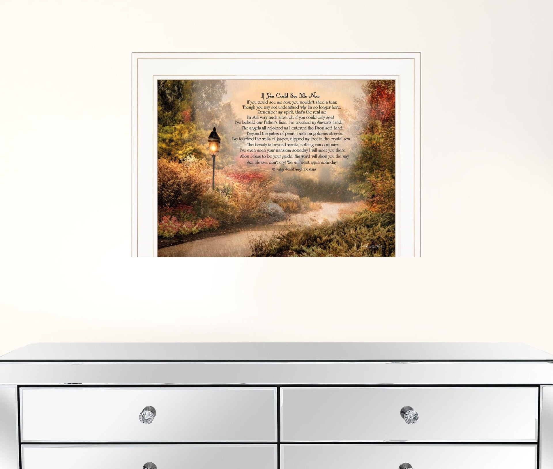 If You Could See Me Now 4 White Framed Print Wall Art