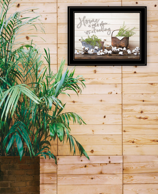 Home Is Not A Place 2 White Framed Print Wall Art