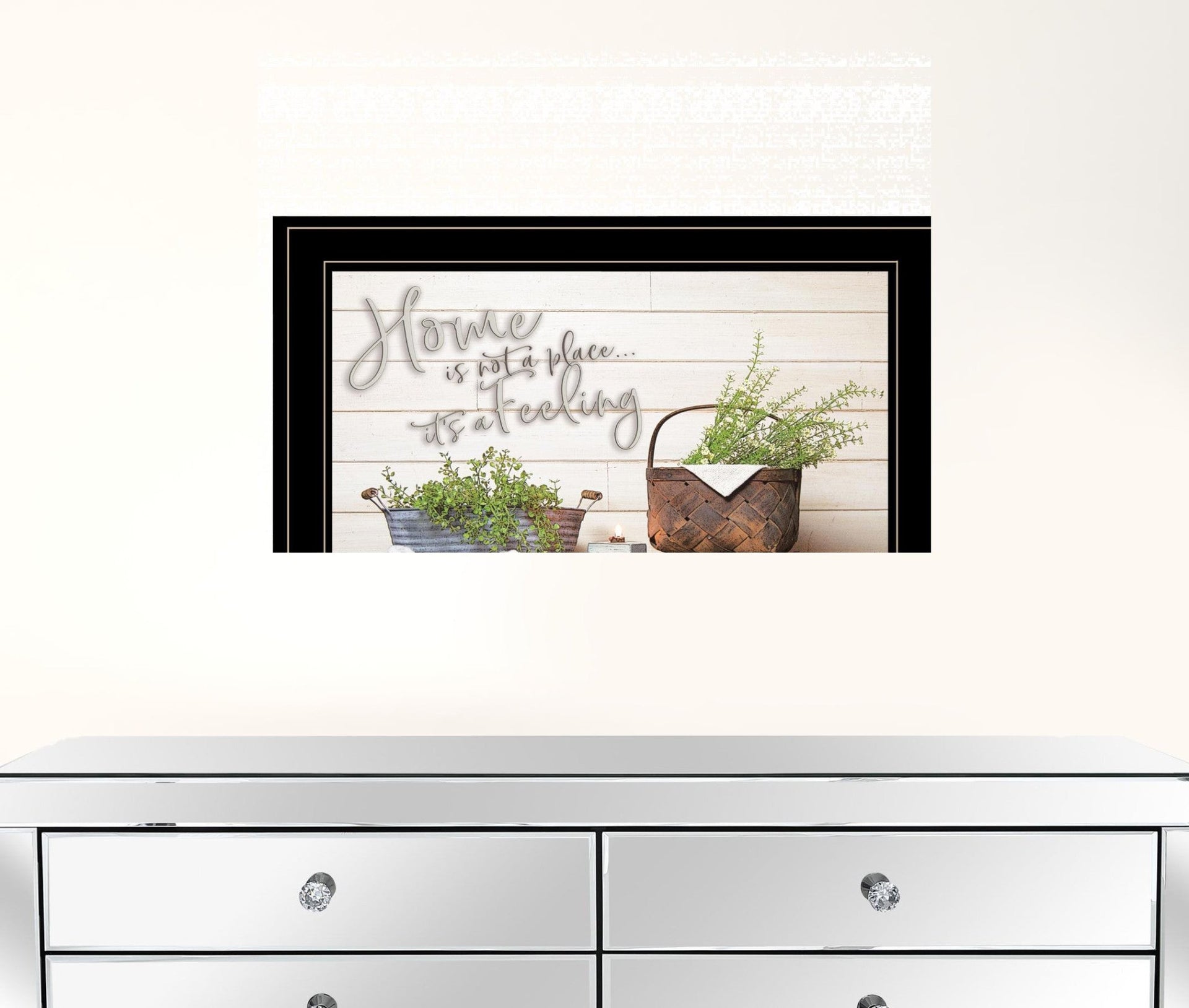 Home Is Not A Place 2 White Framed Print Wall Art