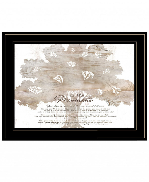 In The Moment 3 Black Framed Print Wall Art