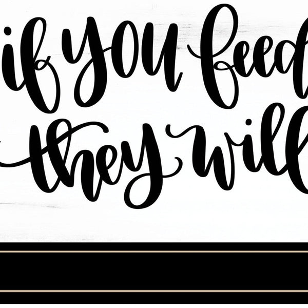 If You Feed Them 2 Black Framed Print Wall Art