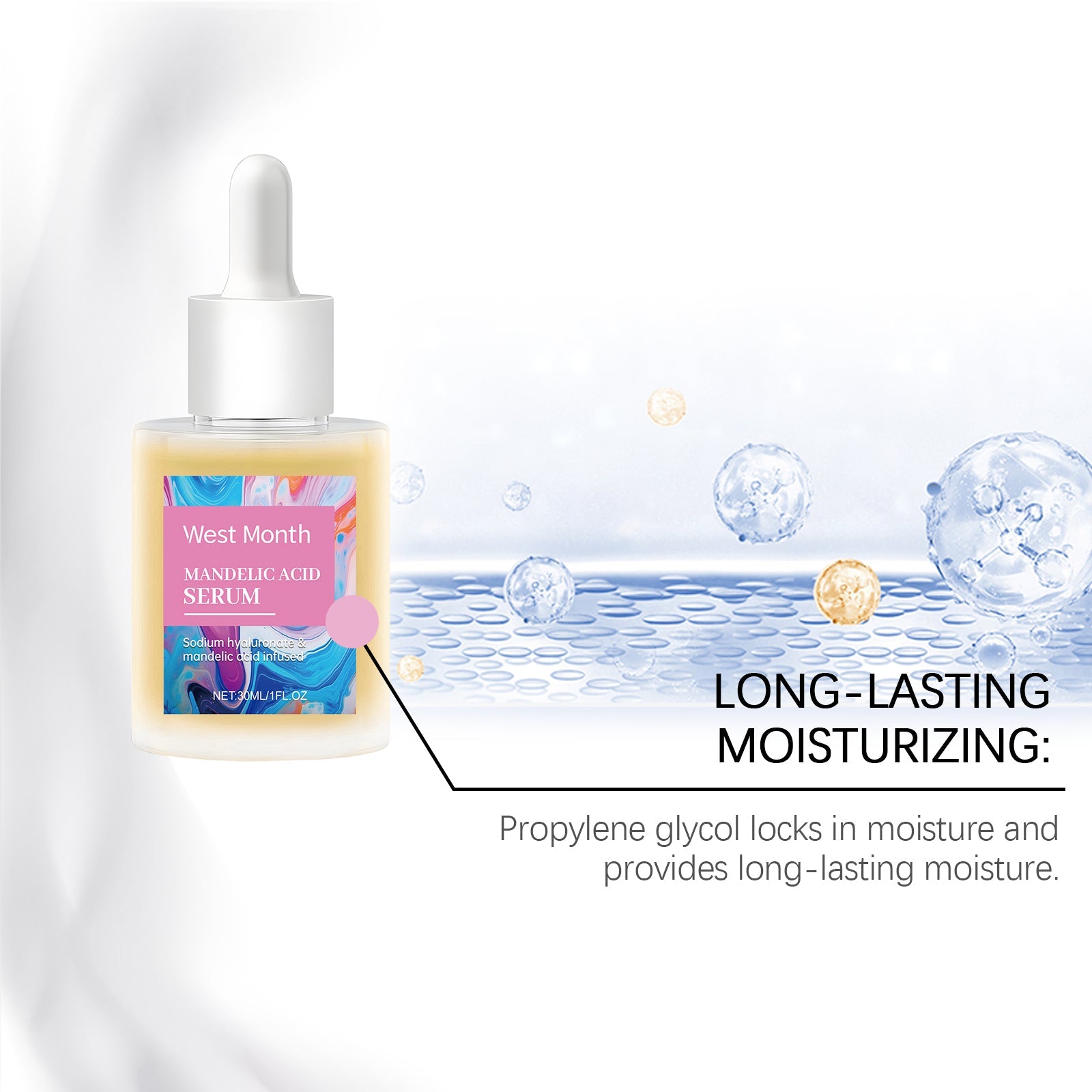 Mandelic Acid Essence, Gentle, Moisturizing And Moisturizing Daily Skin Care Essence