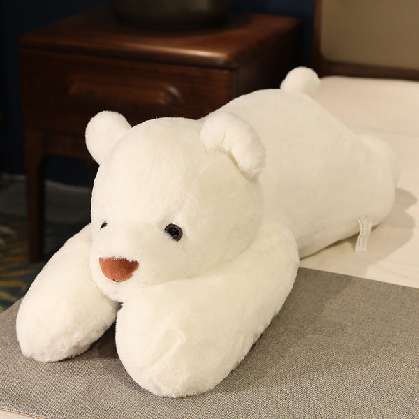 Lying down polar bear plush toy panda doll sleeping pillow doll