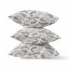 16?ǥ Gray Cream Boho Paisley Indoor Outdoor Throw Pillow