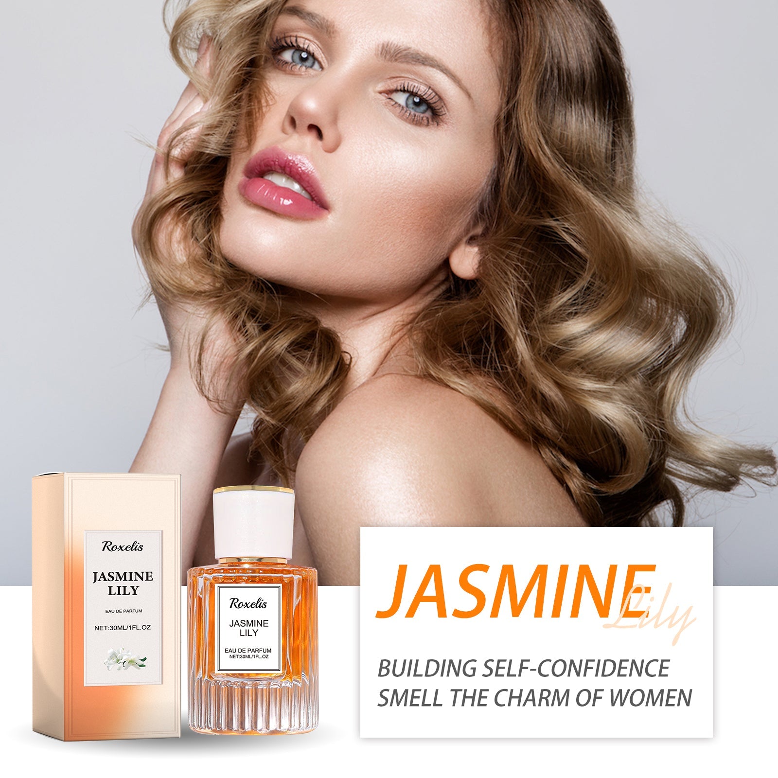 Lily Women Pheromone Perfume, Wrist Behind Ear Neck Natural Long-Lasting Light Fragrance Delicate Elegance Exudes Feminine Charm