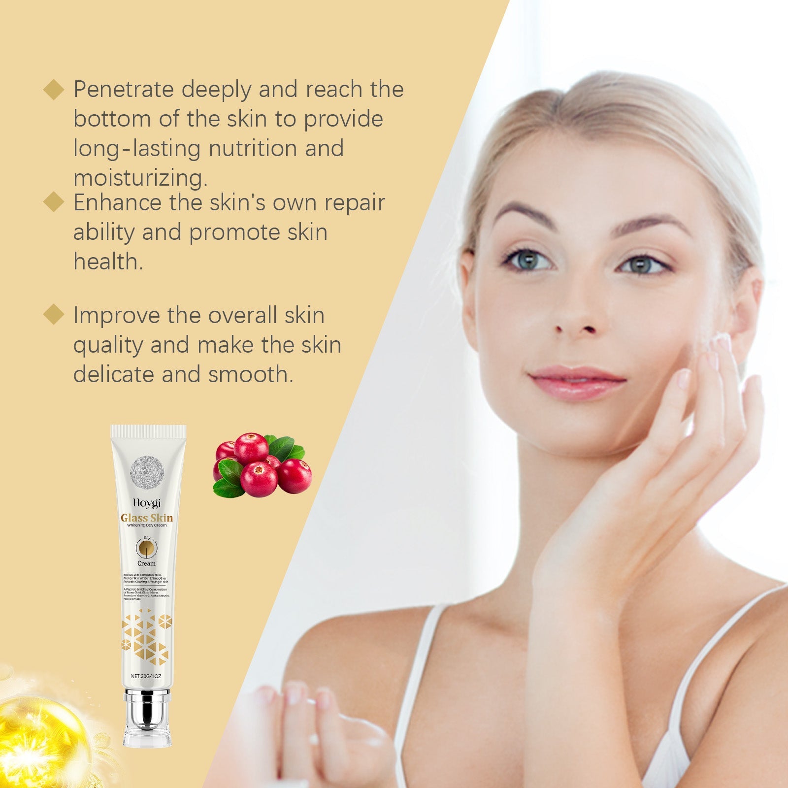 Cream Skin Brightening Gentle Nourishing Facial Skin Moisturizing Moisturizing Daily Skin Care Cream