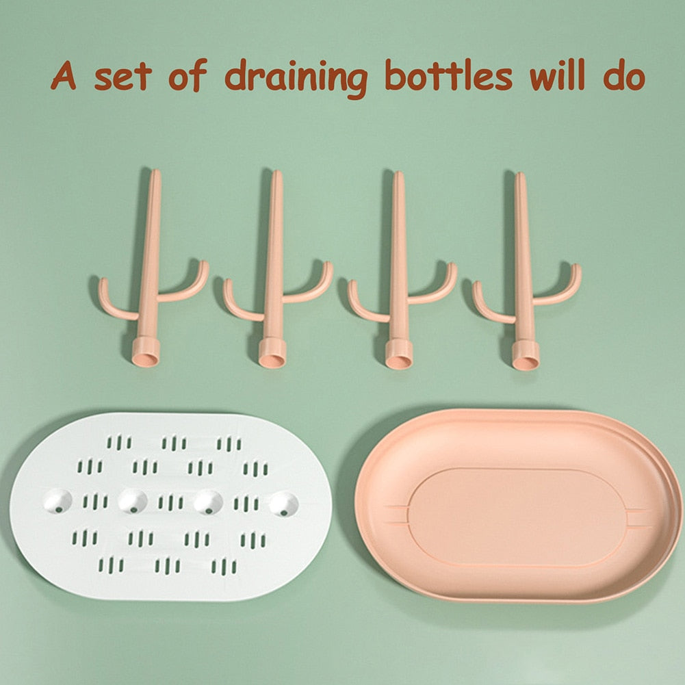 Baby Bottles Dryer Milk Bottle Drain Rack Bottle Rack Drying  Washing Drying Feeding Bottles Dryer for Space Saving
