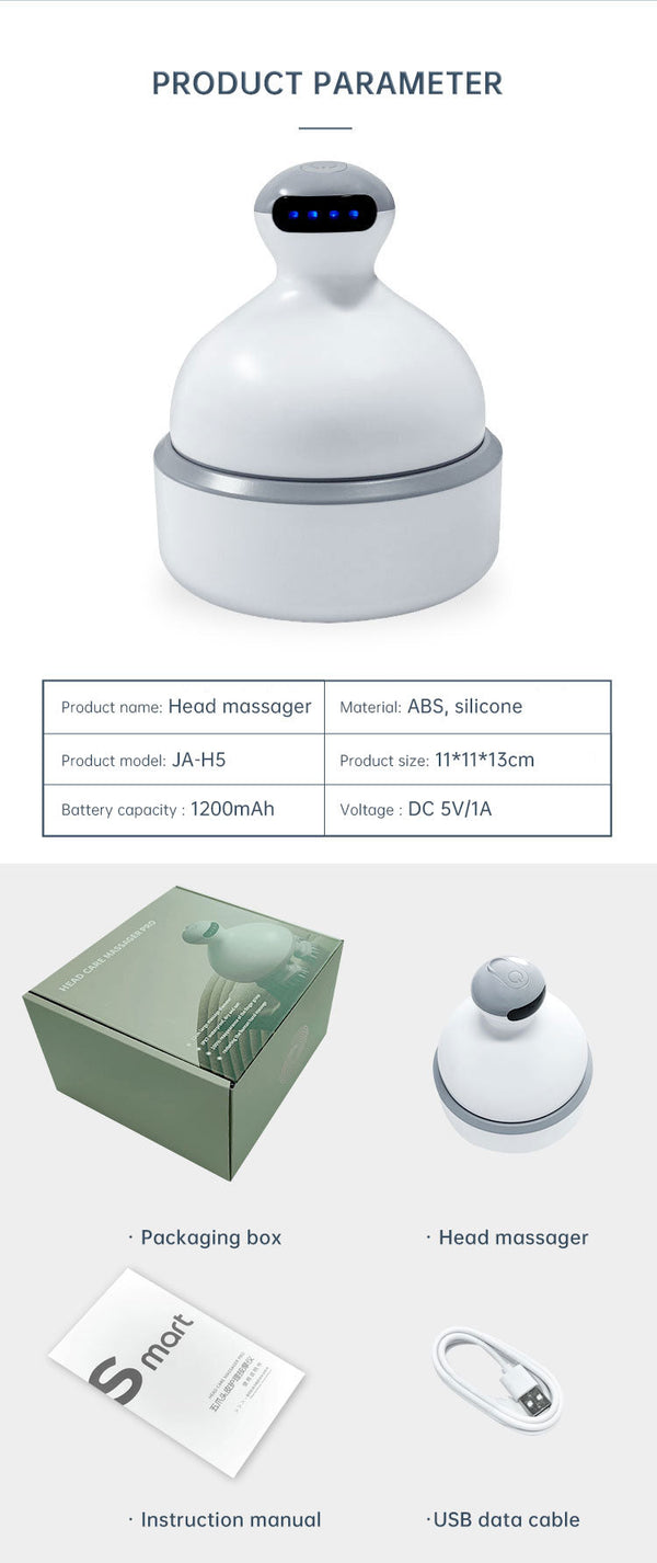 Head Massage Health Care Antistress Relax Body Massagem Deep Tissue Electric Vibrating Head Massager Hair Scalp Massager