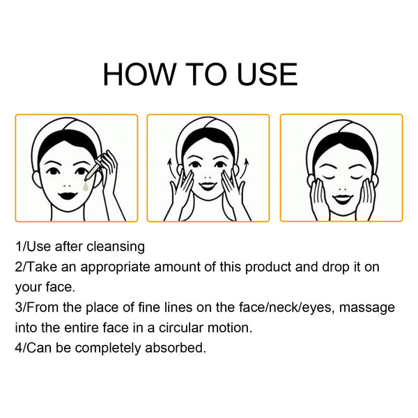 Vitamin C Anti-Aging Serum, Lighten Neck Lines And Facial Wrinkles, Firming And Tender Skin Anti-Wrinkle Serum