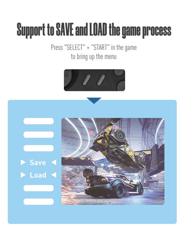 16 bit Classic Retro MD Sega Gaming Console Home HDMI HD TV Gaming Console Wireless Doubles Gaming Console