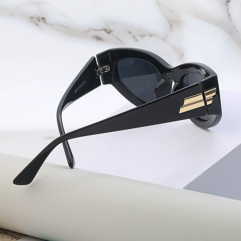 Personality Punk Style Small Box Sunglasses for Men Popular Sports Cycling Sunglasses for Women