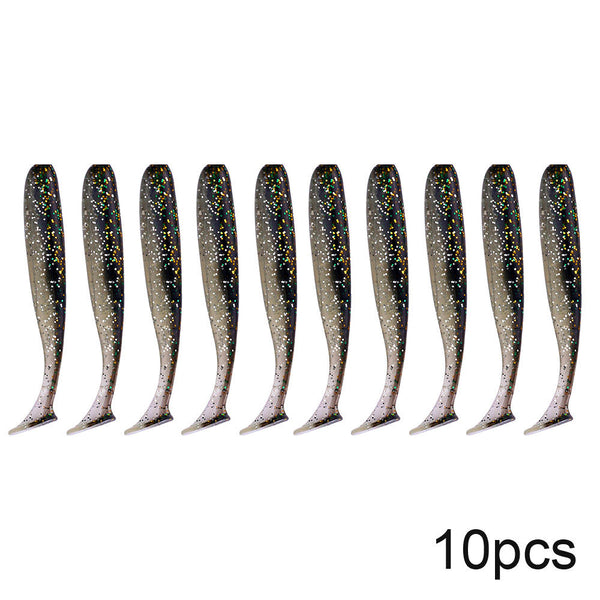 QXO 10pcs/Lot Soft Lures Silicone Bait 7cm 2g Goods For Fishing Sea Fishing Pva Swimbait Wobblers Artificial Tackle