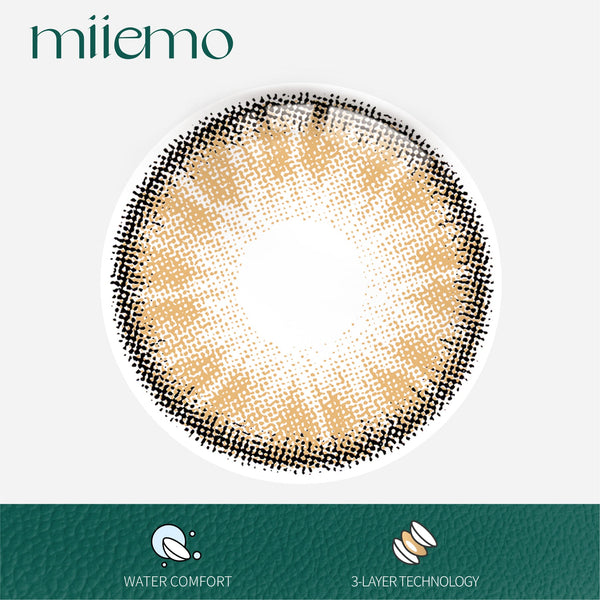 1Pair FDA Certificate Eyes Beautiful Pupil Colorful Girl Cosplay Contact Lenses  Purely brown