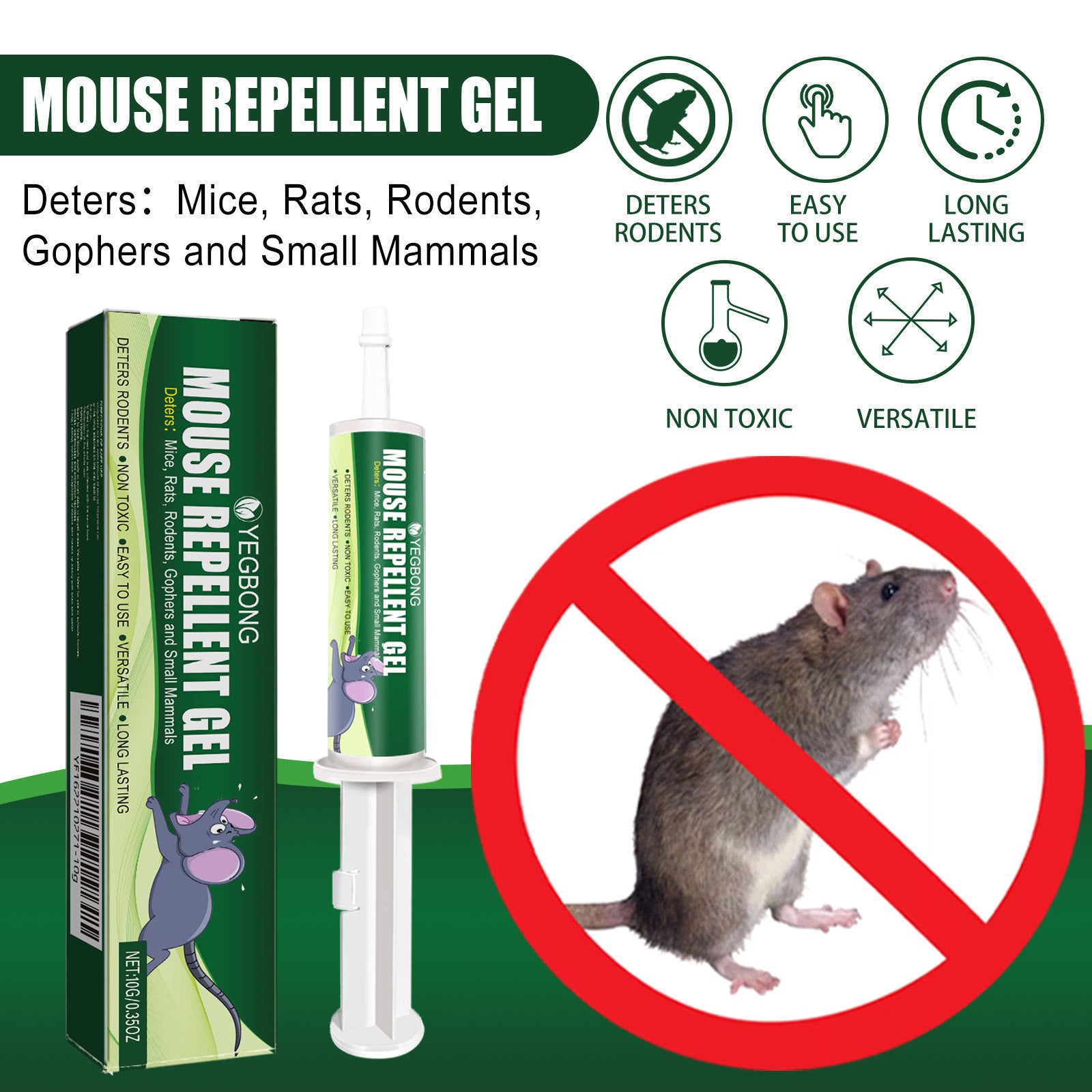 Rat Repellent Gel Car Engine Outdoor Home Indoor Rat Repellent Rat Buster Repeller