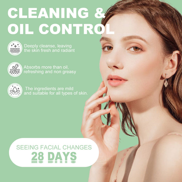 HOYGI Green Tea Cleansing Mask Pores Purifying Remove Blackheads Oil Control Acne Treatment Blemish Mark Whitening Moisturizing Mask