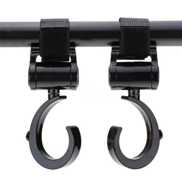 2 PCS/LOT Baby Stroller Accessories Hook Multifunction Baby Stroller Black High Quality Plastic Hook