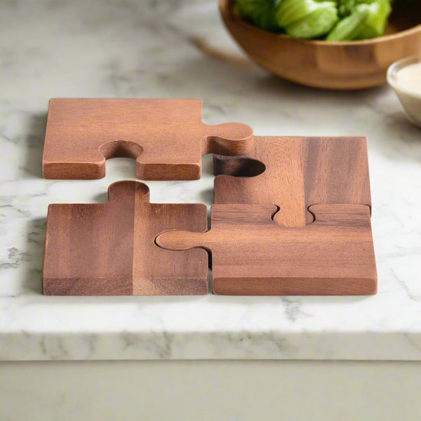 Puzzle Piece Coasters -s/4