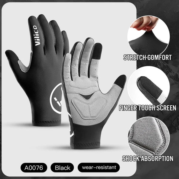 Outdoor mountain bike riding gloves shock-absorbing and anti-skid bike gloves