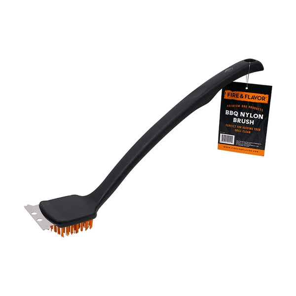 2 Pack Fire & Flavor Nylon Grill Brush for Outdoor Grill Cleaning