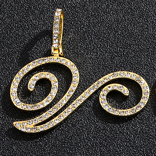 Hip hop accessories grass letter pendant melon seed buckle Cuban chain accessory