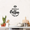Coffee Themed Mirror Acrylic Wall Stickers for Kitchen and Dining Room