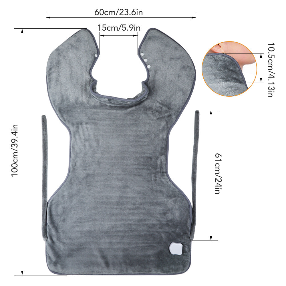 Plug-In Heating Shawl Blanket Flannel 3-Speed Shoulder Neck Back Warm Clothes Electric Blanket